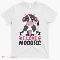 I Love Music Cow T-Shirt thumb 0