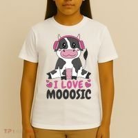 I Love Music Cow T-Shirt thumb 4