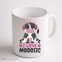 I Love Music Cow Coffee Mug thumb 1