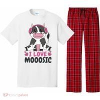 I Love Music Cow Pajama Set thumb 0