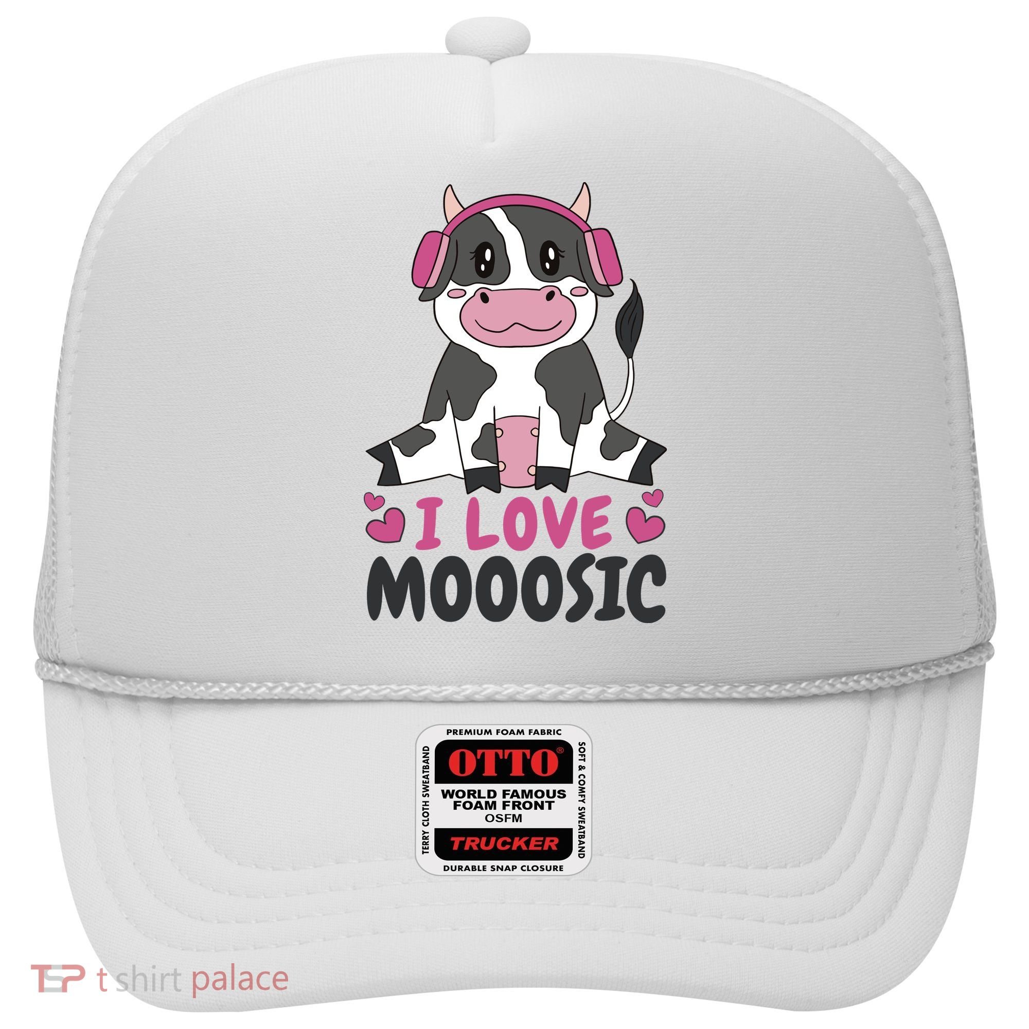 I Love Music Cow Hat