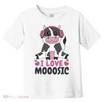 I Love Music Cow Toddler T-Shirt thumb 0