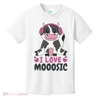 I Love Music Cow Kids T-Shirt thumb 0