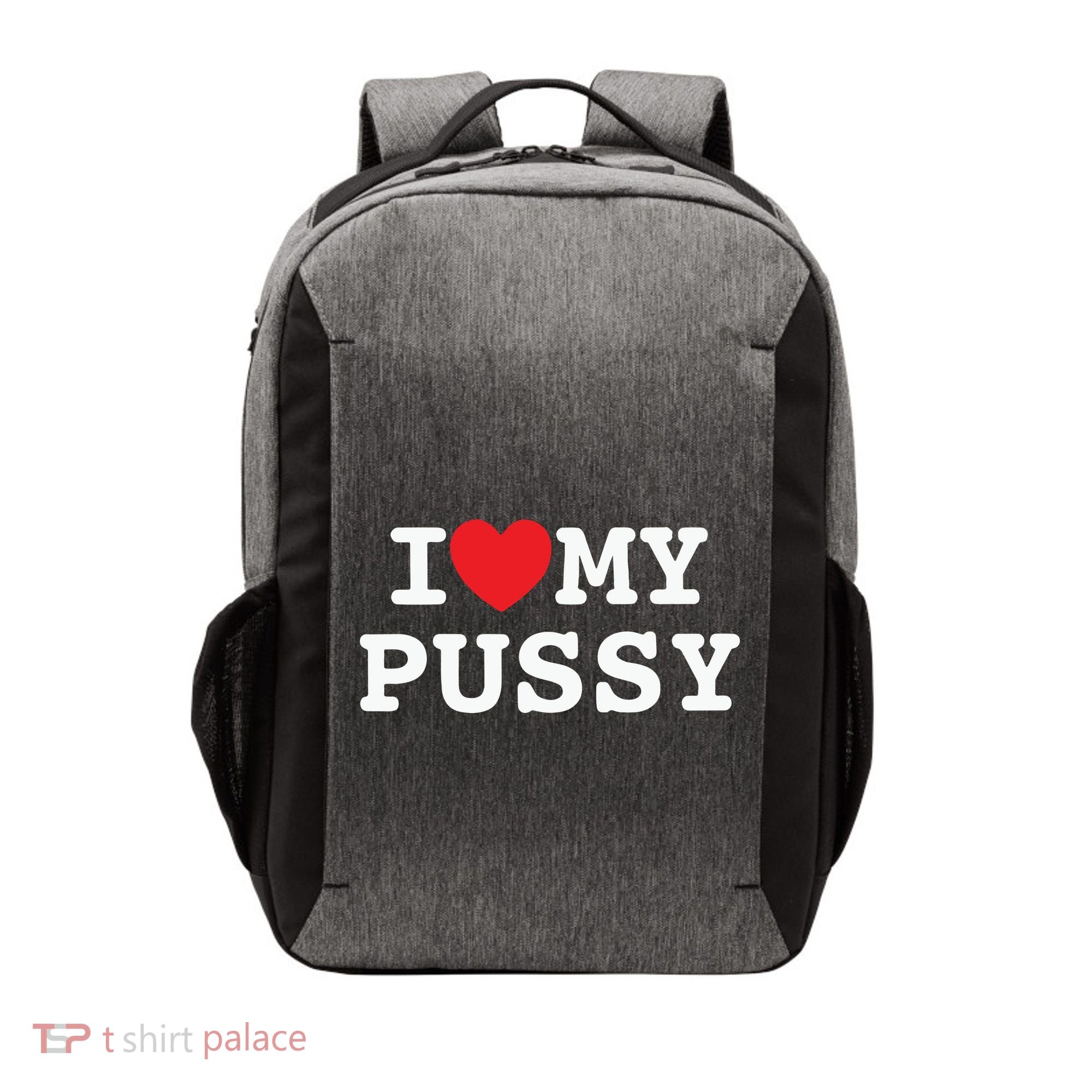 I Love My Pussy Vector Backpack
