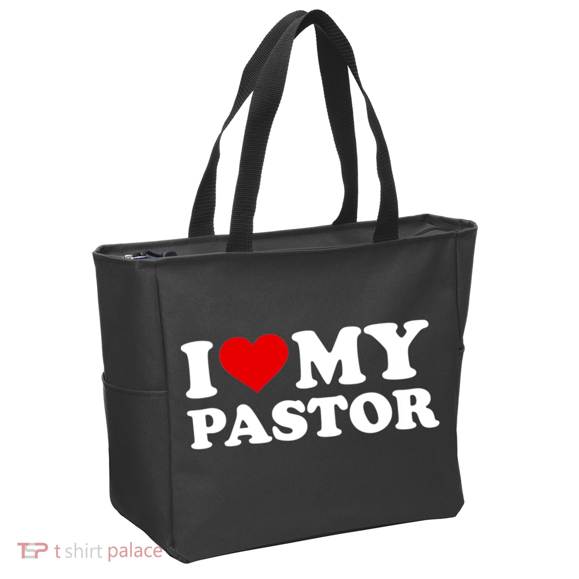 I Love My Pastor Tote Bag