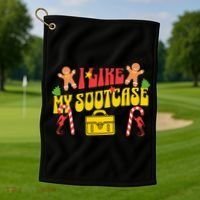 I Like My Suitcase Funny Sootcase Viral Meme Golf Towel thumb 1