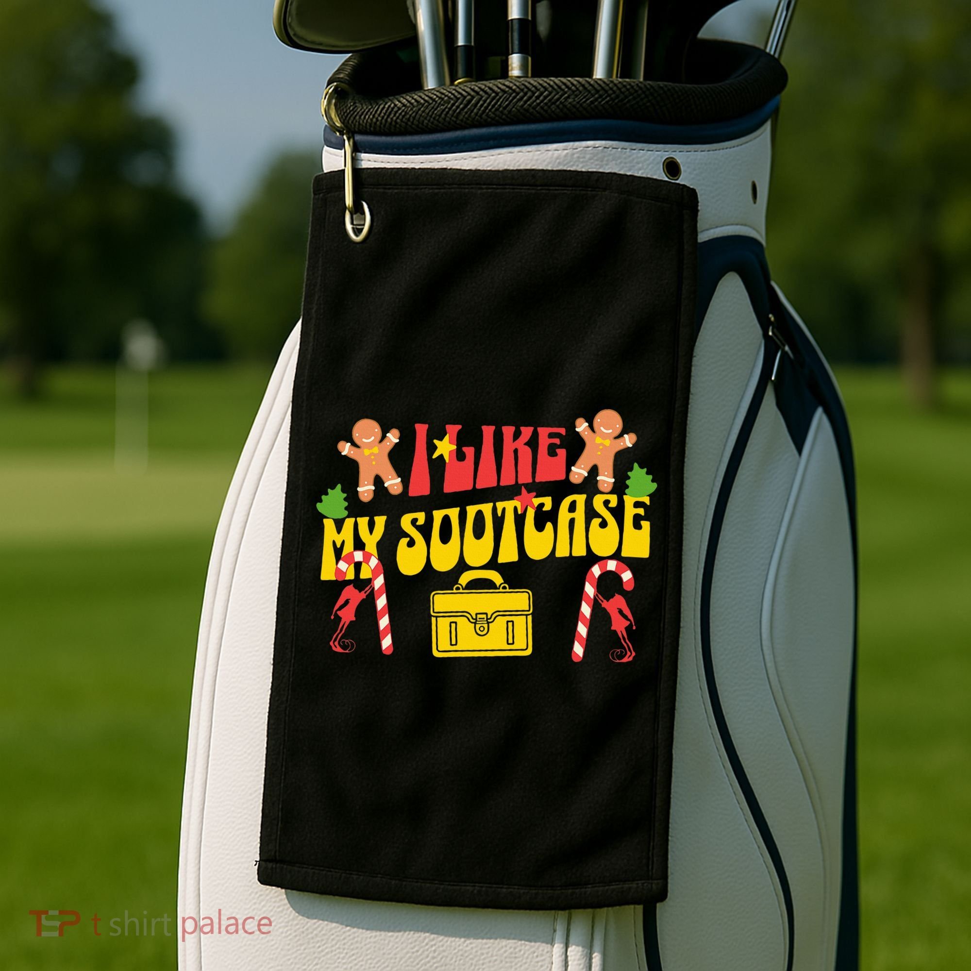 I Like My Suitcase Funny Sootcase Viral Meme Golf Towel