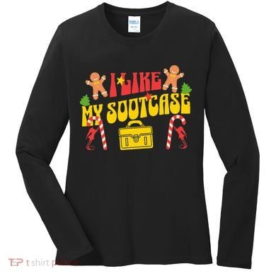 I Like My Suitcase Funny Sootcase Viral Meme Women's Long Sleeve Shirt