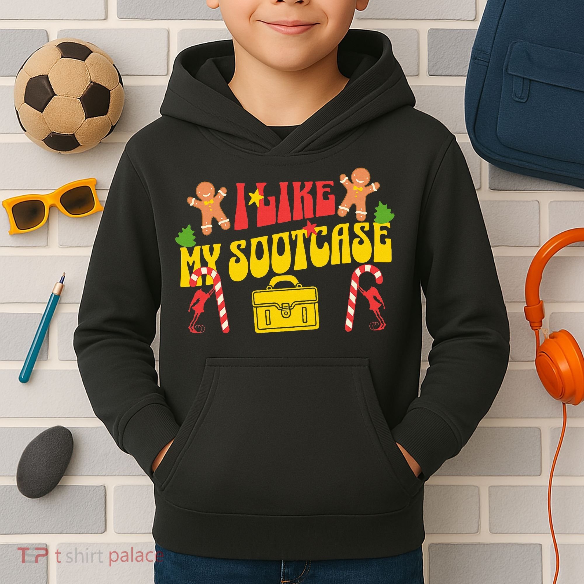 I Like My Suitcase Funny Sootcase Viral Meme Kids Hoodie
