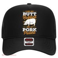 I Like My Butt Rubbed And My Pork Pulled Pig Meat July 4th Hat thumb 0
