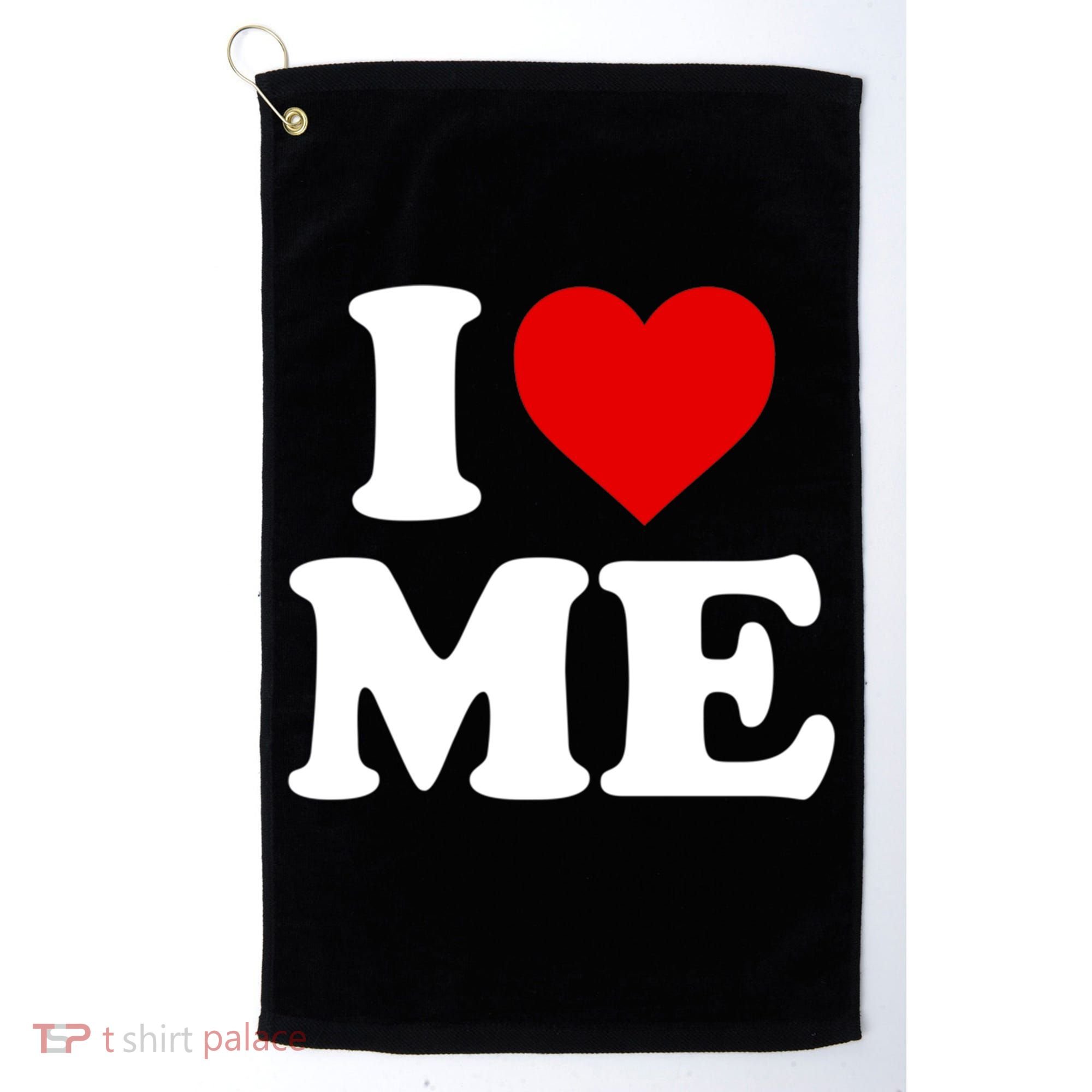 I Love Me Heart Maine Gift Golf Towel
