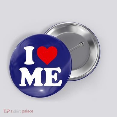 I Love Me Heart Maine Gift Button