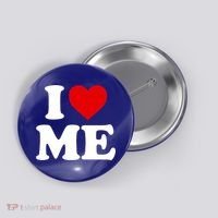 I Love Me Heart Maine Gift Button thumb 0