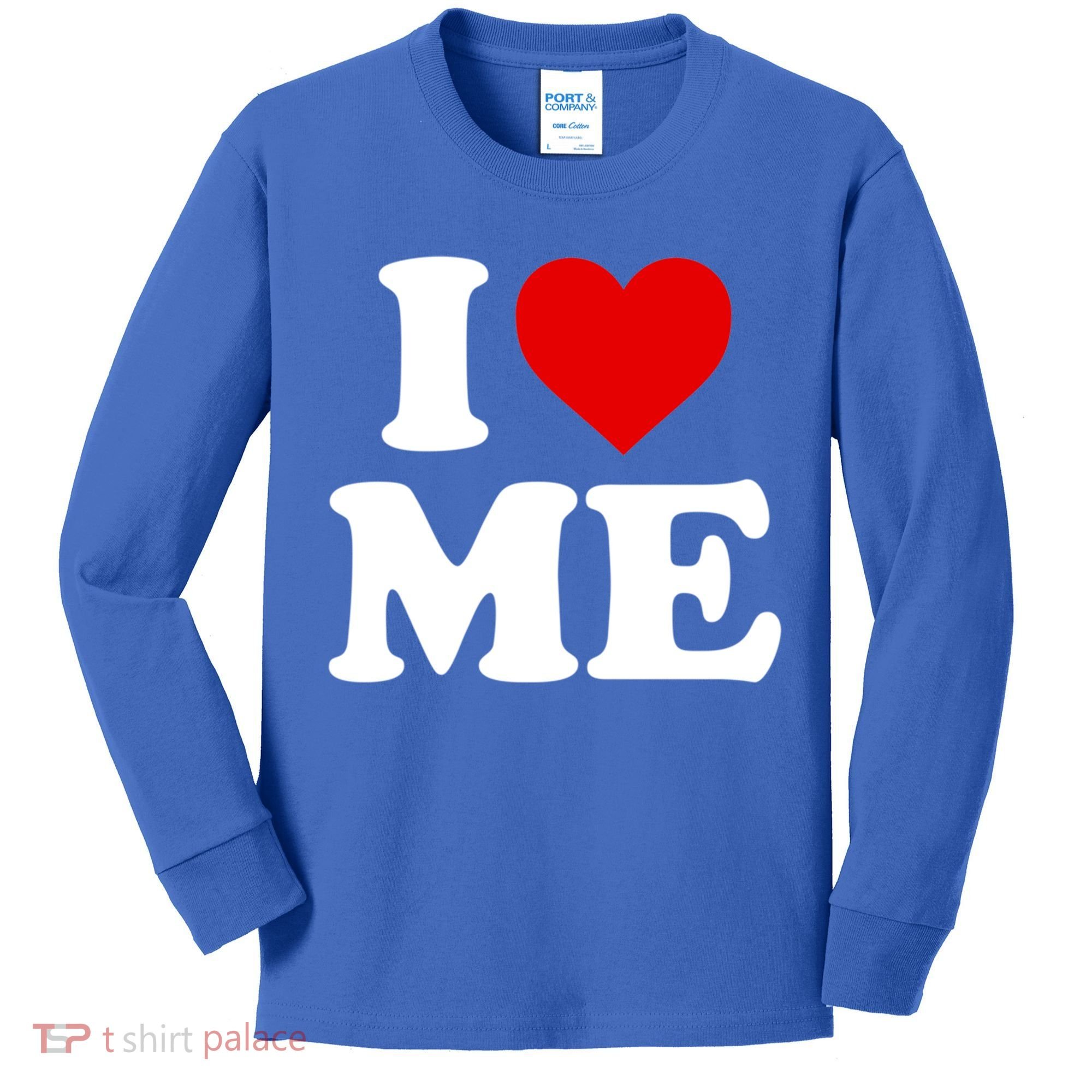 I Love Me Heart Maine Gift Kids Long Sleeve Shirt