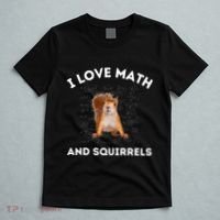 I Love Math And Squirrels Squirrel Lover Algebra Teacher T-Shirt thumb 5