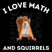 I Love Math And Squirrels Squirrel Lover Algebra Teacher Mousepad thumb 1