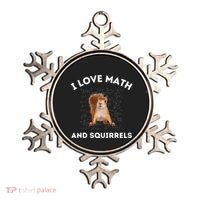 I Love Math And Squirrels Squirrel Lover Algebra Teacher Ornament thumb 0