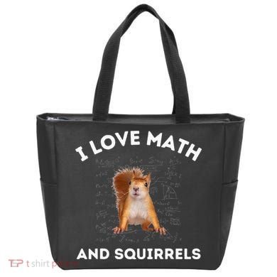 I Love Math And Squirrels Squirrel Lover Algebra Teacher Tote Bag