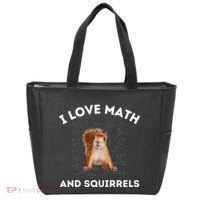 I Love Math And Squirrels Squirrel Lover Algebra Teacher Tote Bag thumb 0