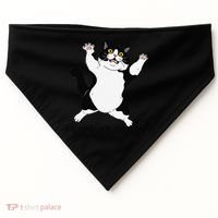 I Love My Fat Cat Funny Cat Lover USA-Made Doggie Bandana thumb 0