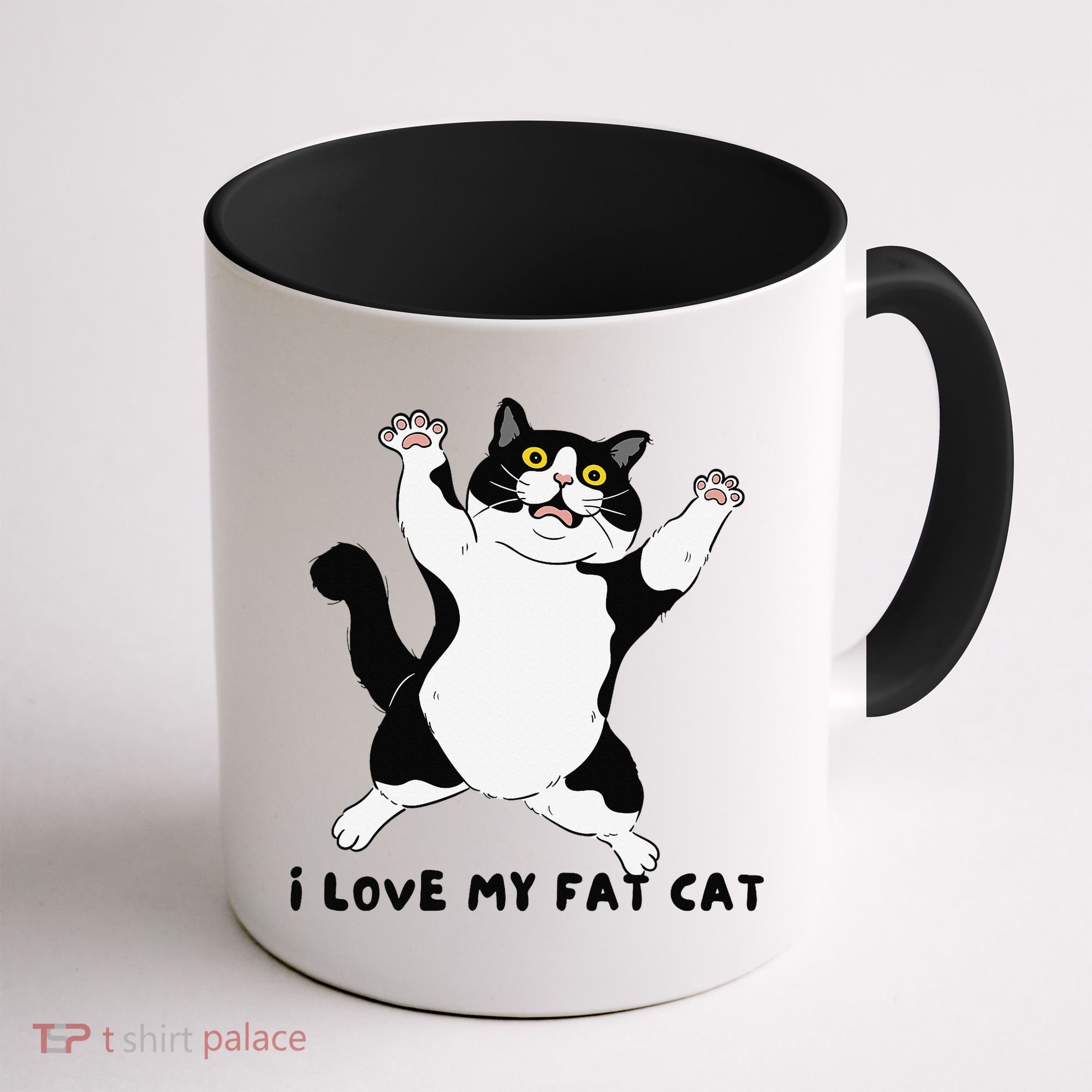 I Love My Fat Cat Funny Cat Lover Coffee Mug
