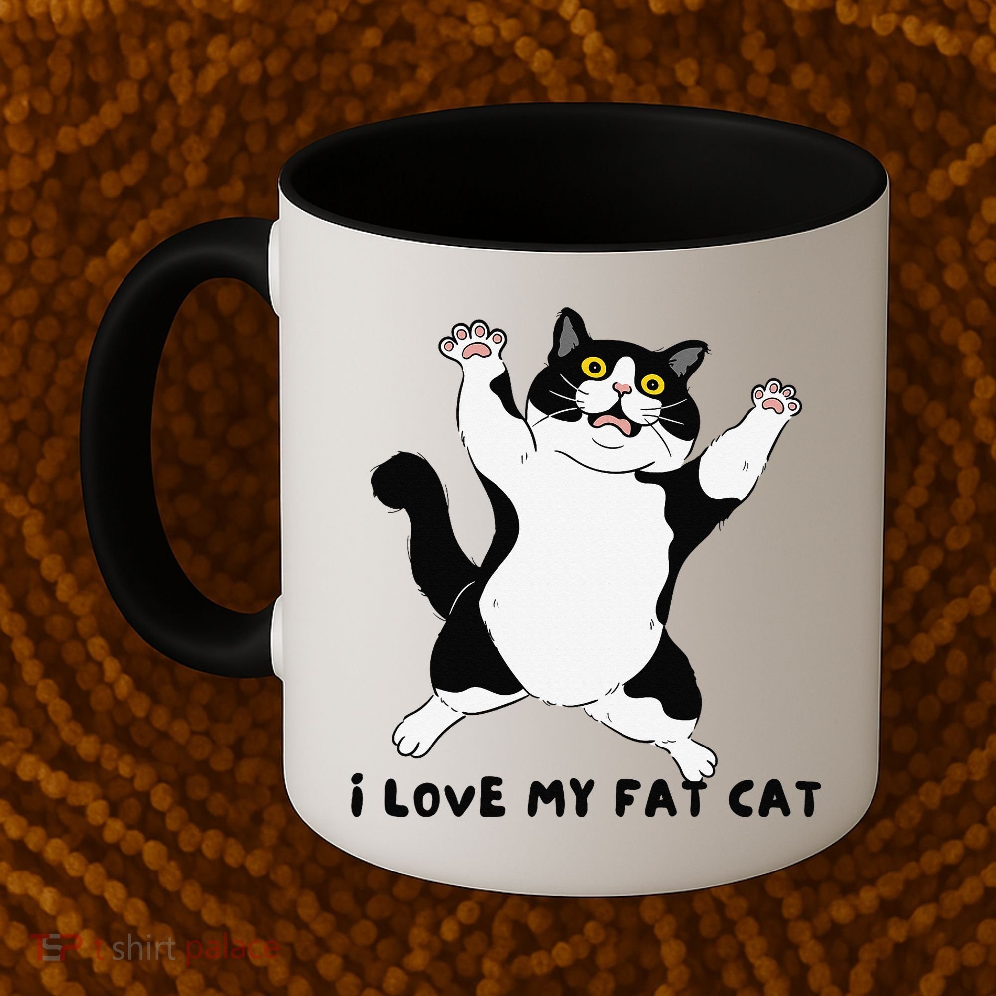 I Love My Fat Cat Funny Cat Lover Coffee Mug