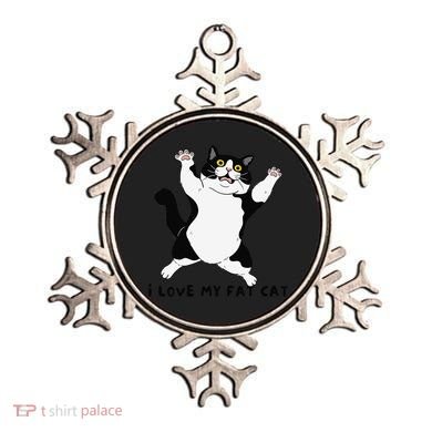 I Love My Fat Cat Funny Cat Lover Ornament