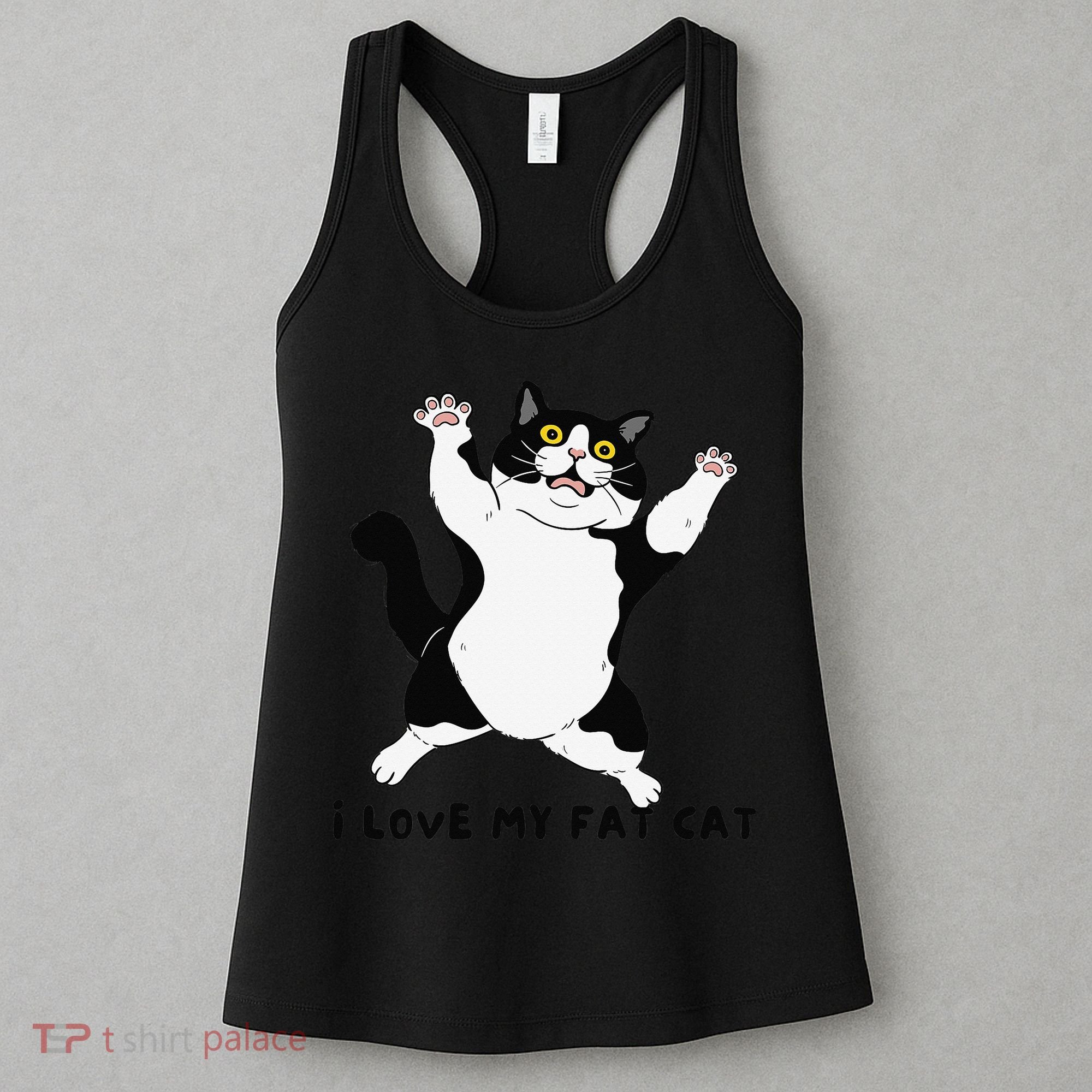 I Love My Fat Cat Funny Cat Lover Women's Tank Top