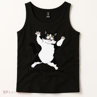 I Love My Fat Cat Funny Cat Lover Tank Top thumb 2