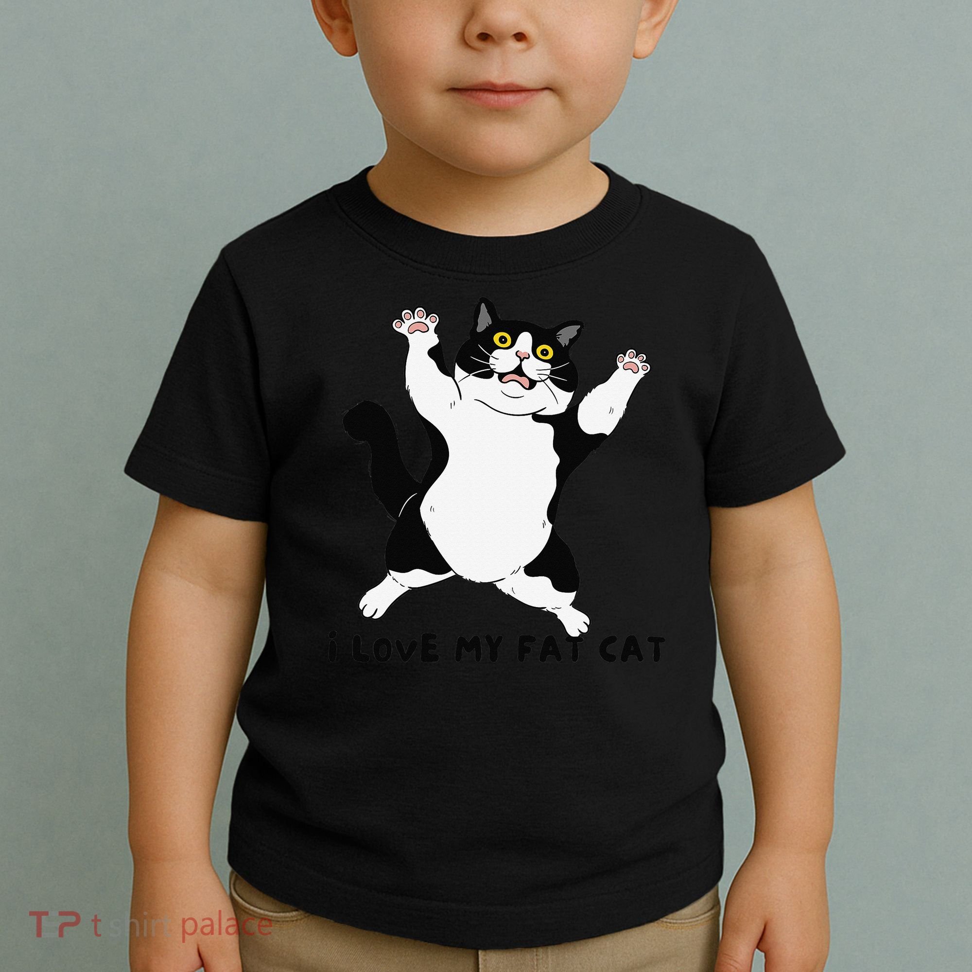 I Love My Fat Cat Funny Cat Lover Toddler T-Shirt