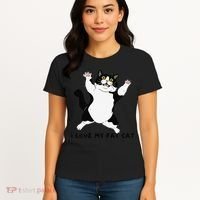 I Love My Fat Cat Funny Cat Lover Women's T-Shirt thumb 4