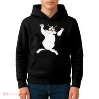 I Love My Fat Cat Funny Cat Lover Kids Hoodie thumb 4
