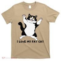 I Love My Fat Cat Funny Cat Lover T-Shirt thumb 0