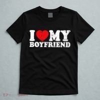 I Love My Boyfriend I Heart My Boyfriend Bf T-Shirt thumb 5
