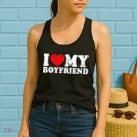 I Love My Boyfriend I Heart My Boyfriend Bf Women's Tank Top thumb 2