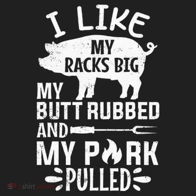 I Like My Racks Big My Butt Rubbed and Pork Pulled BBQ Chef Port Authority Crush Ripstop Backpack