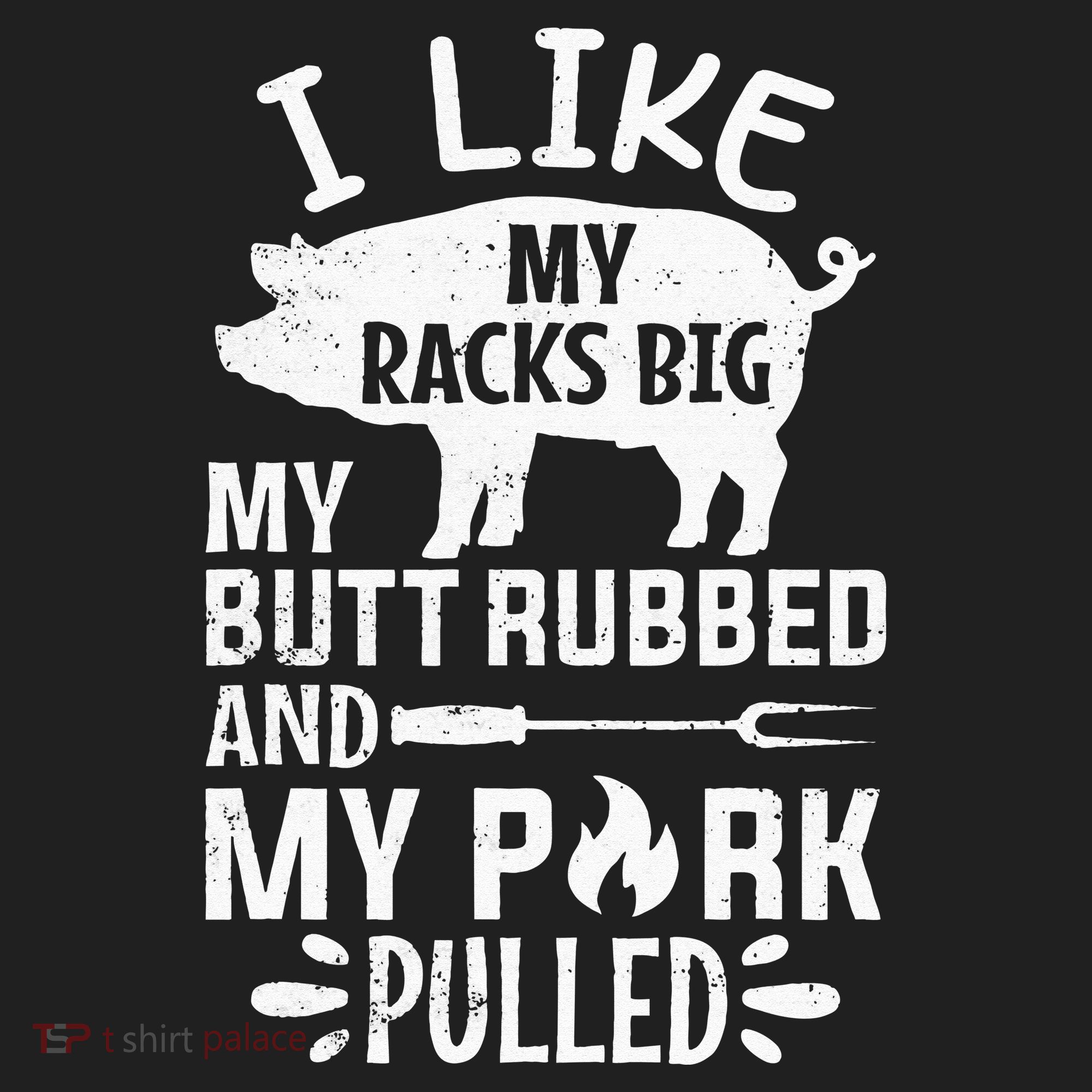 I Like My Racks Big My Butt Rubbed and Pork Pulled BBQ Chef Beanie