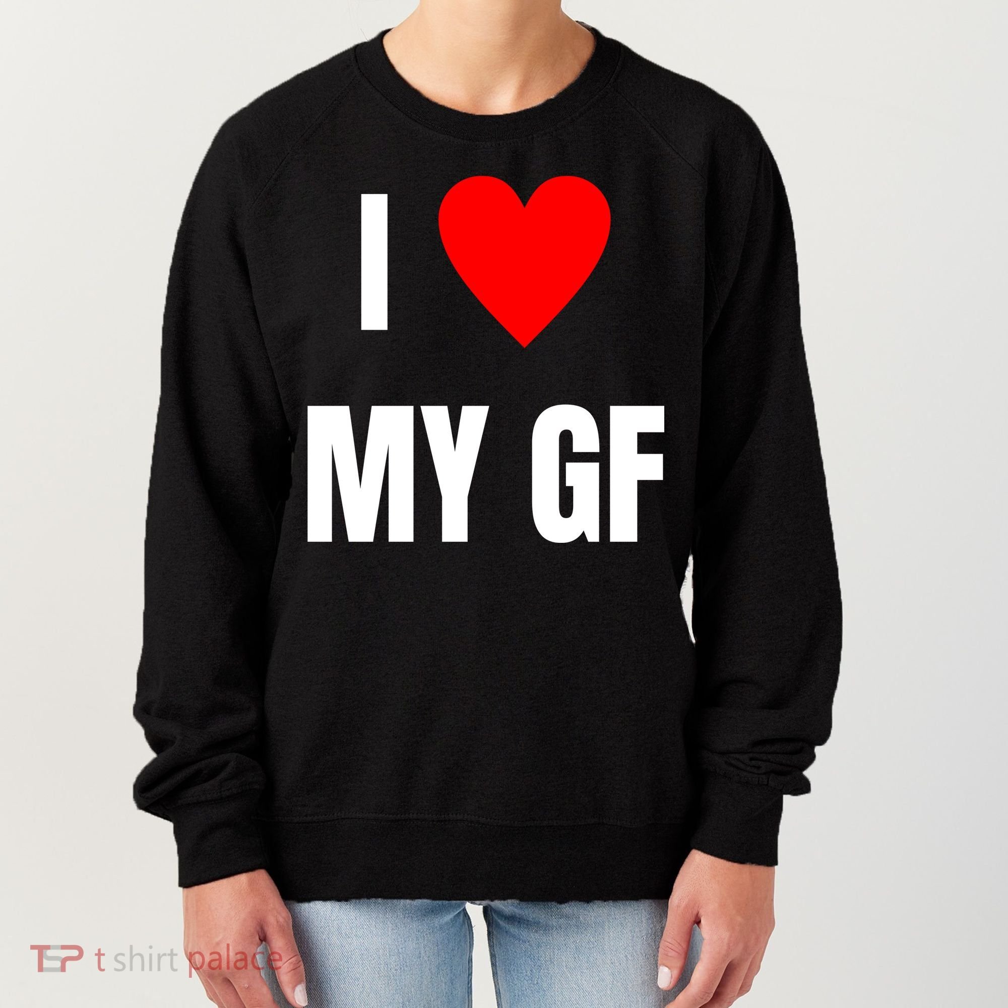 I Love My GF Girlfriend Heart Women's Sweatshirt