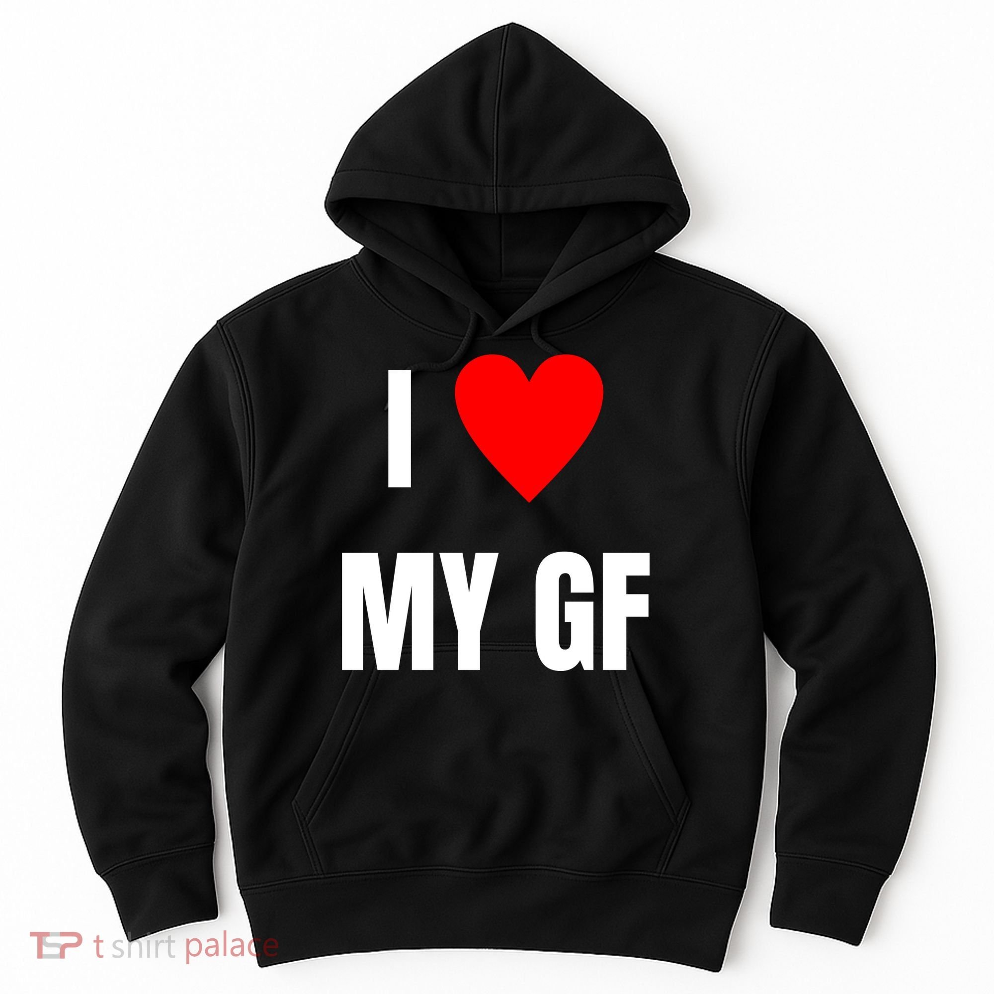 I Love My GF Girlfriend Heart Hoodie