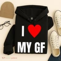 I Love My GF Girlfriend Heart Hoodie thumb 4