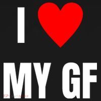 I Love My GF Girlfriend Heart Long Sleeve Shirt thumb 2