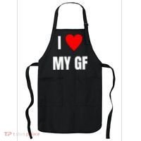 I Love My GF Girlfriend Heart Apron thumb 0