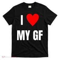 I Love My GF Girlfriend Heart T-Shirt thumb 0