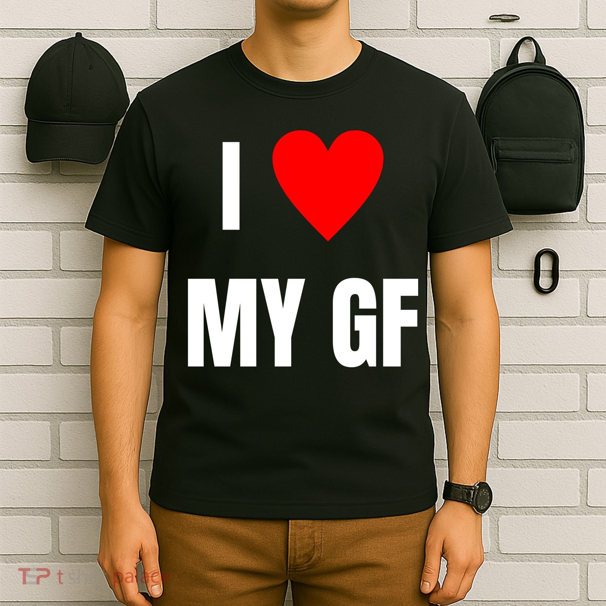 I Love My GF Girlfriend Heart T-Shirt