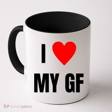 I Love My GF Girlfriend Heart Coffee Mug