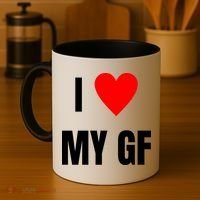 I Love My GF Girlfriend Heart Coffee Mug thumb 4