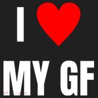 I Love My GF Girlfriend Heart Beanie thumb 2