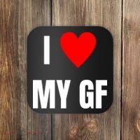 I Love My GF Girlfriend Heart Coaster thumb 0