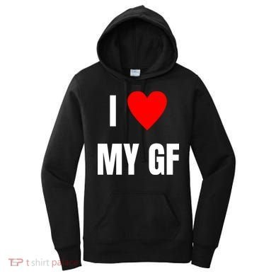 I Love My GF Girlfriend Heart Women's Hoodie