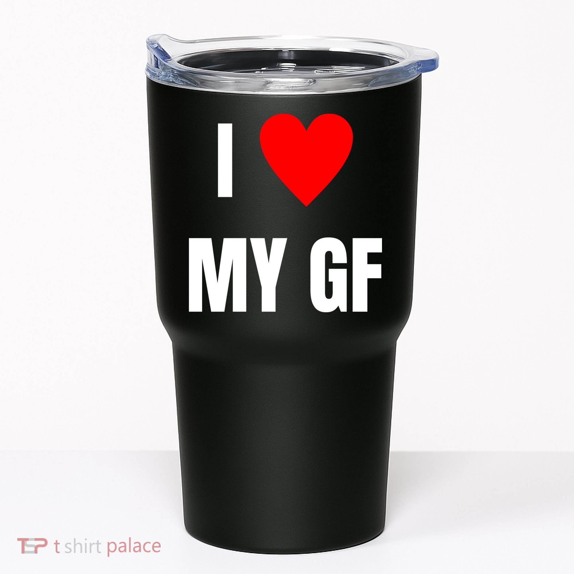I Love My GF Girlfriend Heart Tumbler